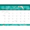 Crackled Blush | 2027 14 x 10 Inch 18 Months Monthly Desk Pad Calendar | July 2026 - December 2027 | Sticker Sheet | Plato | Planning Stationery